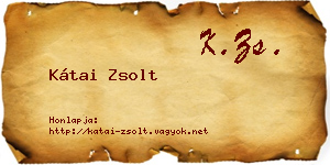 Kátai Zsolt névjegykártya